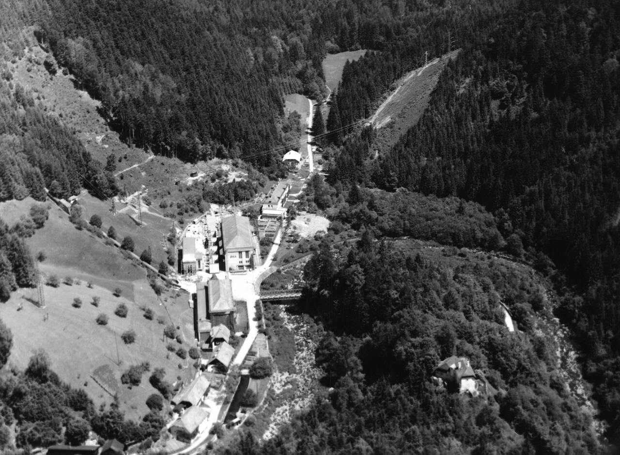 Partenstein Kraftwerk Partenstein, Flugaufnahme